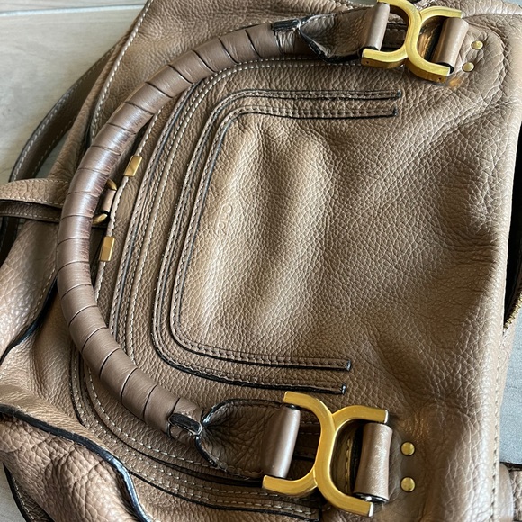 Chloe small Marcie bag in grained leather. Pre-loved, in excellent condition. - Picture 12 of 15